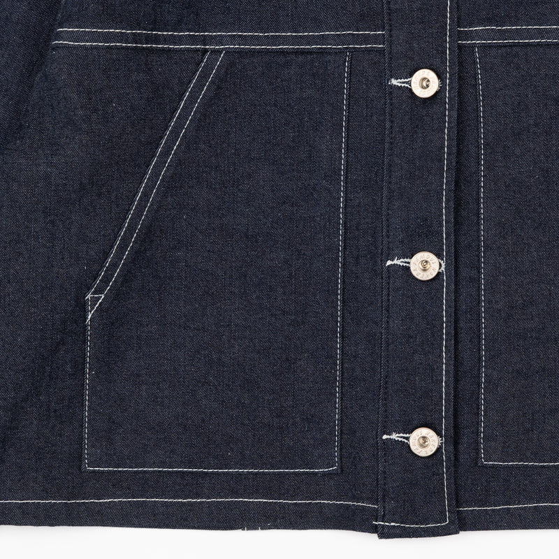 Cropped Denim Jacket - Slub Nep Stretch