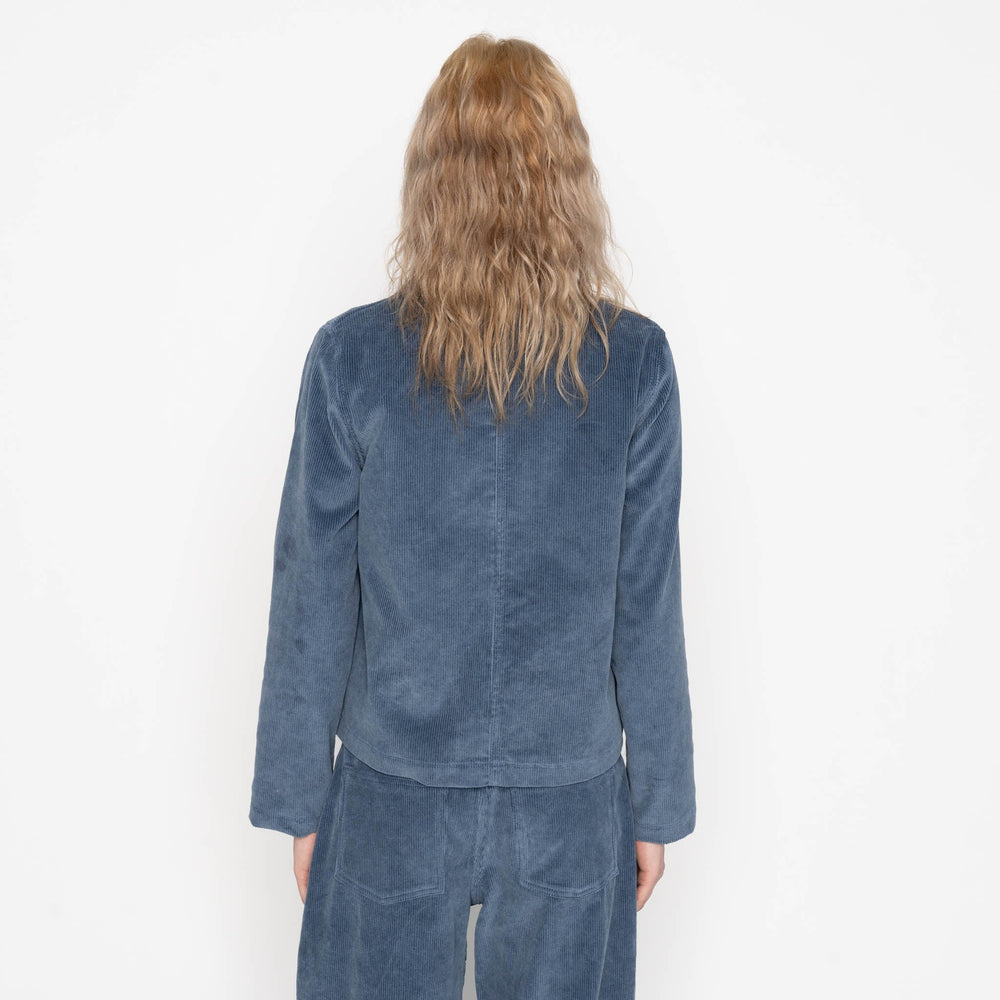 Gracie Jacket - Organic Faded Corduroy - Indigo by Naked & Famous Denim