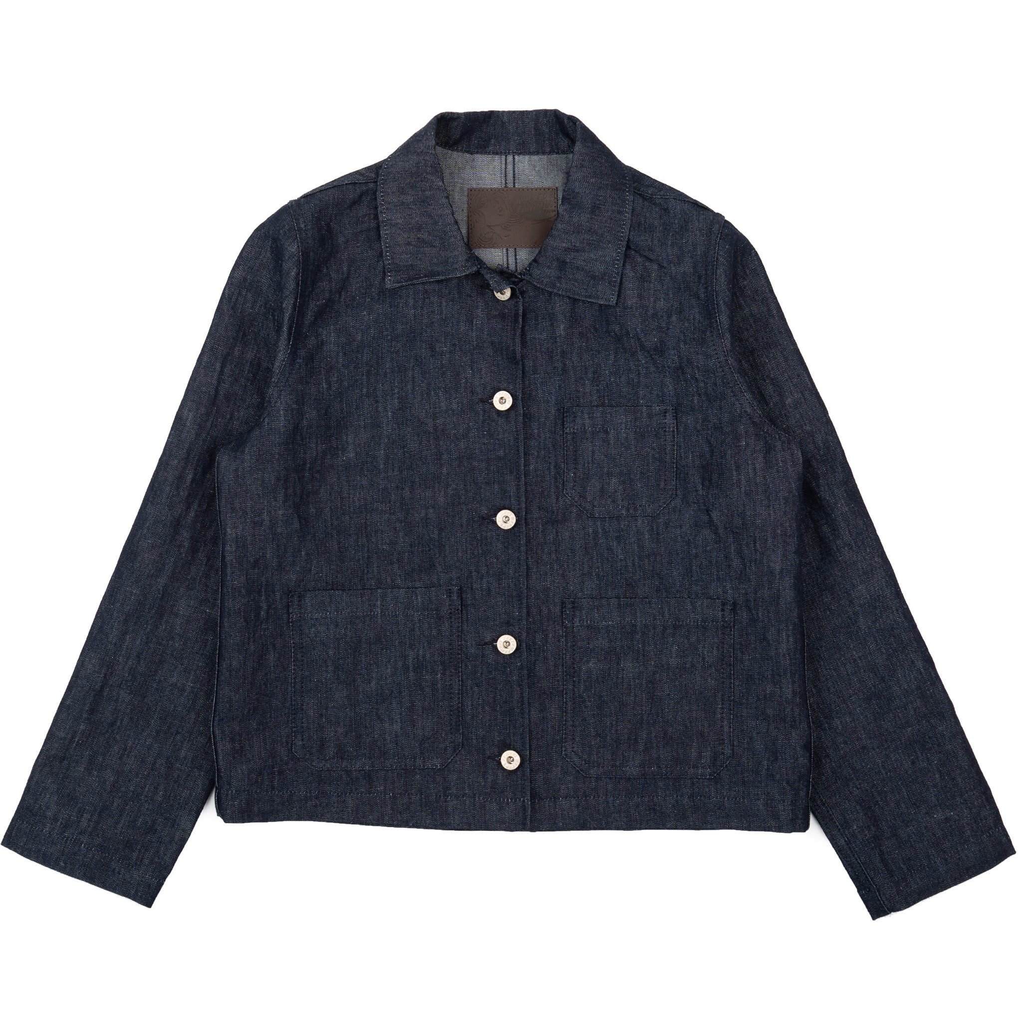 Gracie Jacket - Linen Blend Denim - Indigo by Naked & Famous Denim
