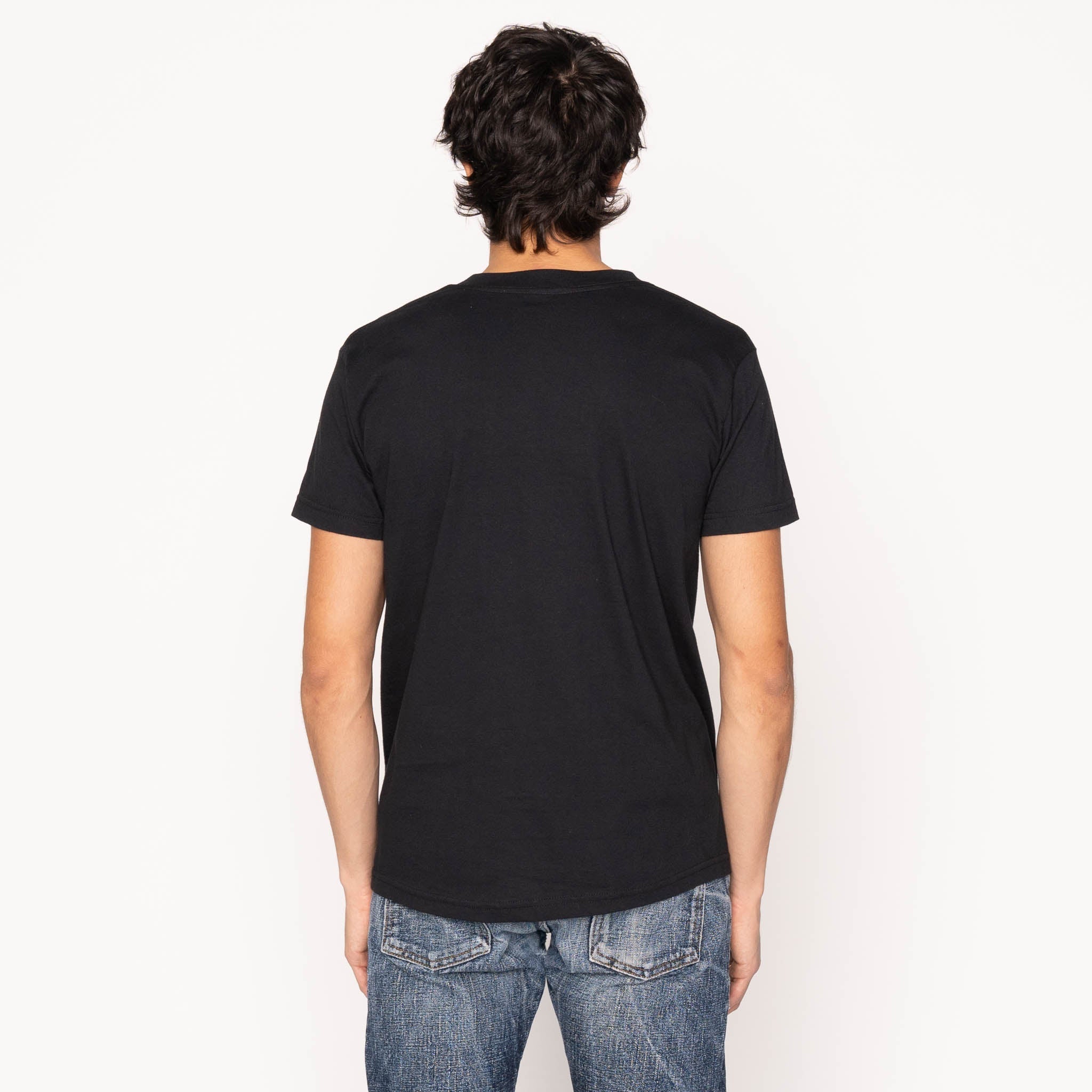 Pocket Tee - Black - Indigo Sashiko by Naked & Famous Denim