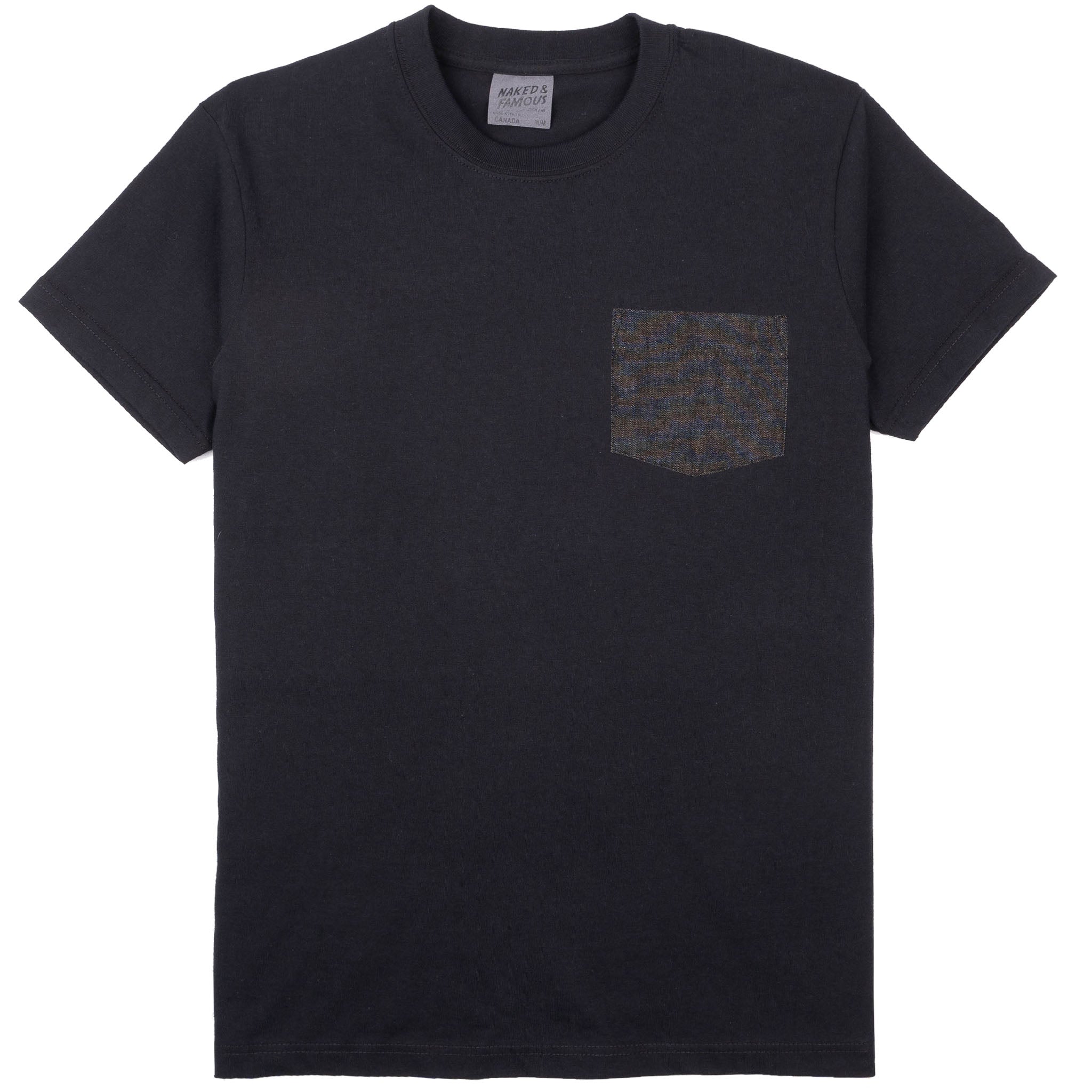 Pocket Tee - Black - Black Lightweight Denim - Black by Naked & Famous Denim