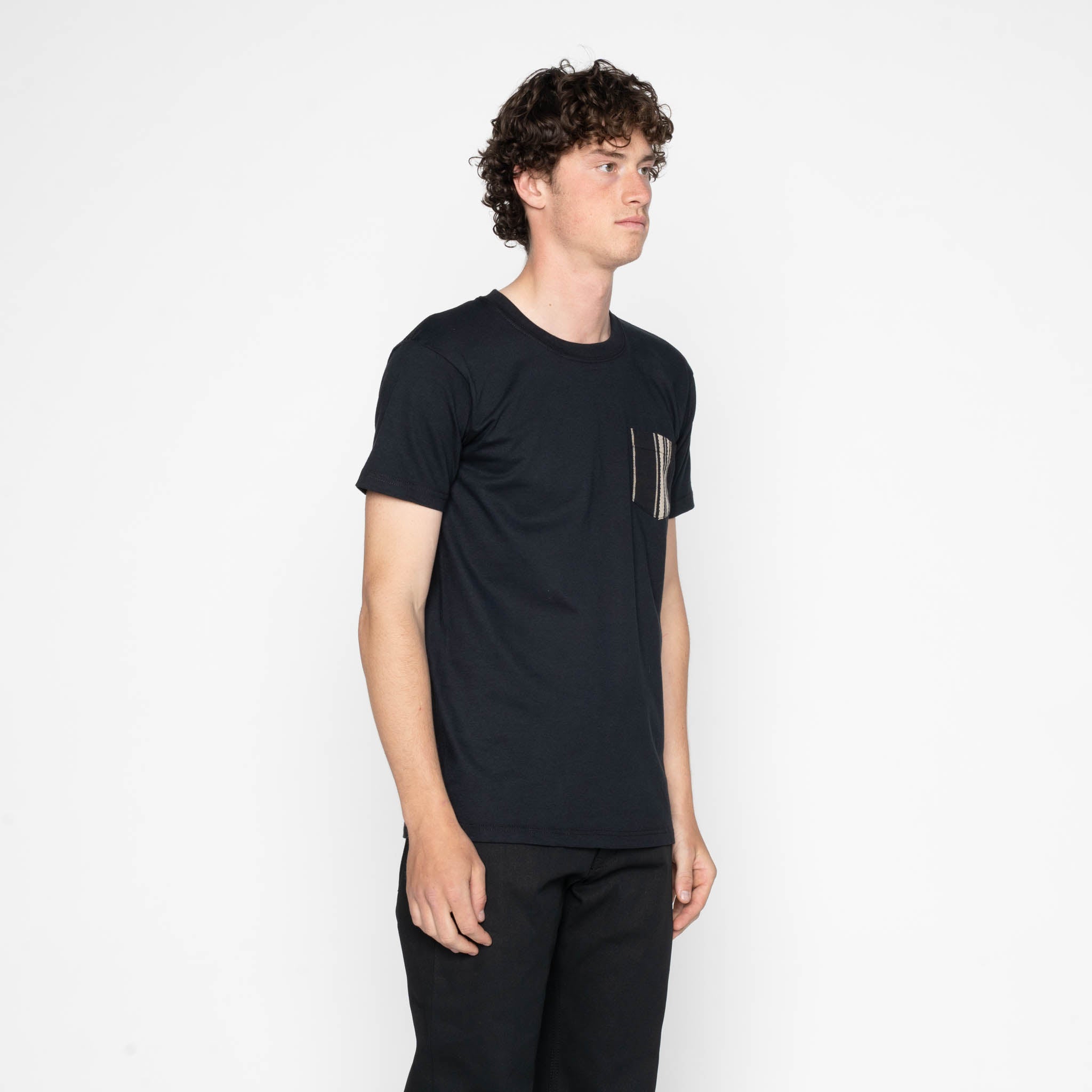 Pocket Tee - Black + Dobby Bands - Black