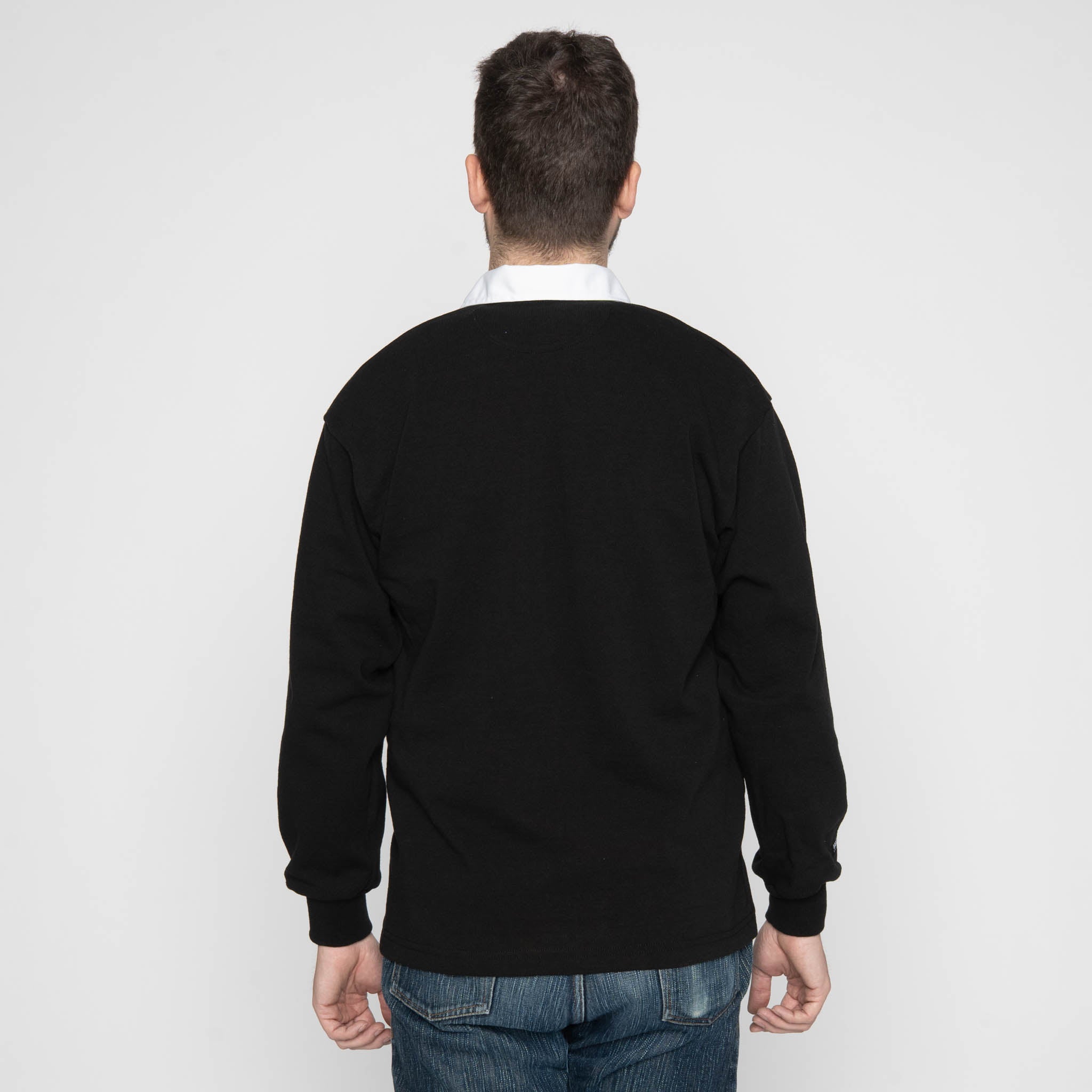 Classic Rugby Jersey - Black by Barbarian