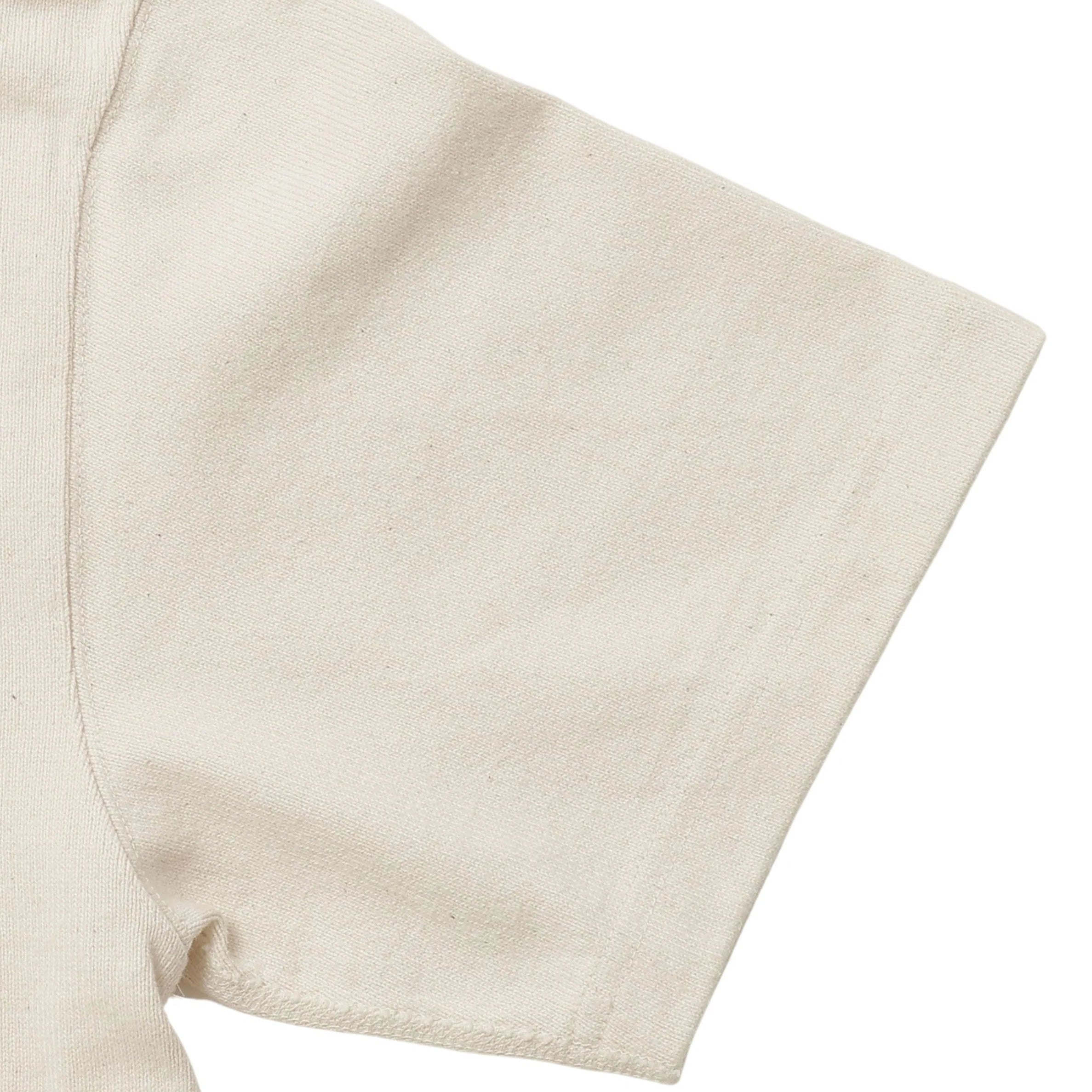 Crewneck T-shirt - Double Heavyweight- Ecru by Wonder Looper