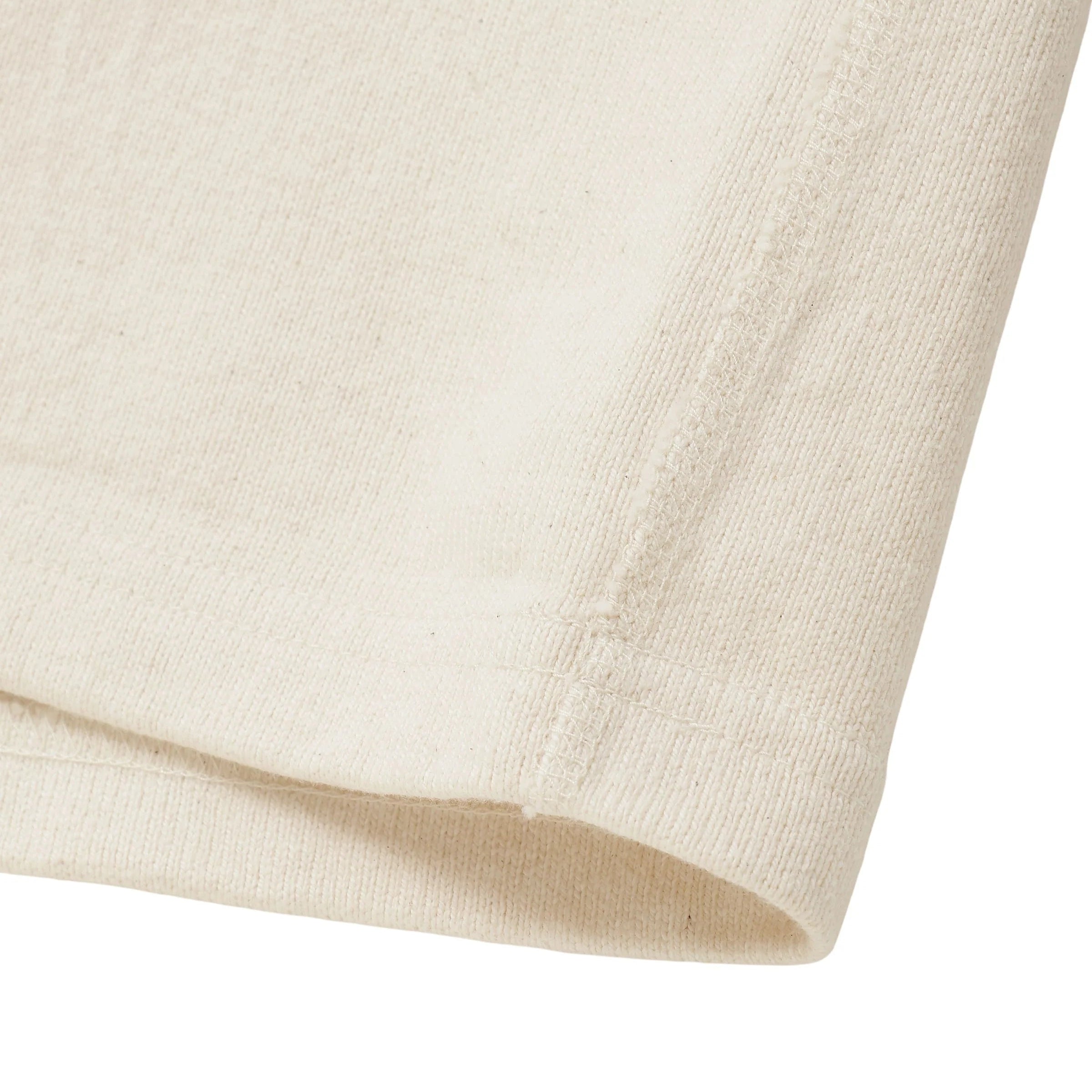 Crewneck T-shirt - Double Heavyweight- Ecru by Wonder Looper