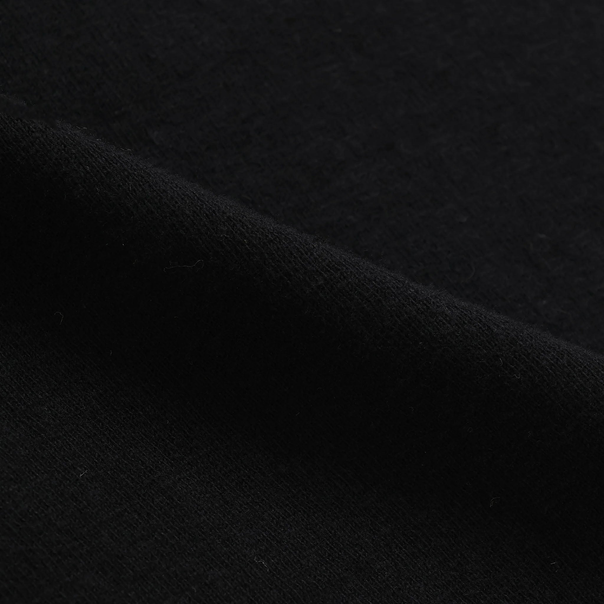 Crewneck T-shirt - ELS Recycled Cotton Slub - Black by Wonder Looper