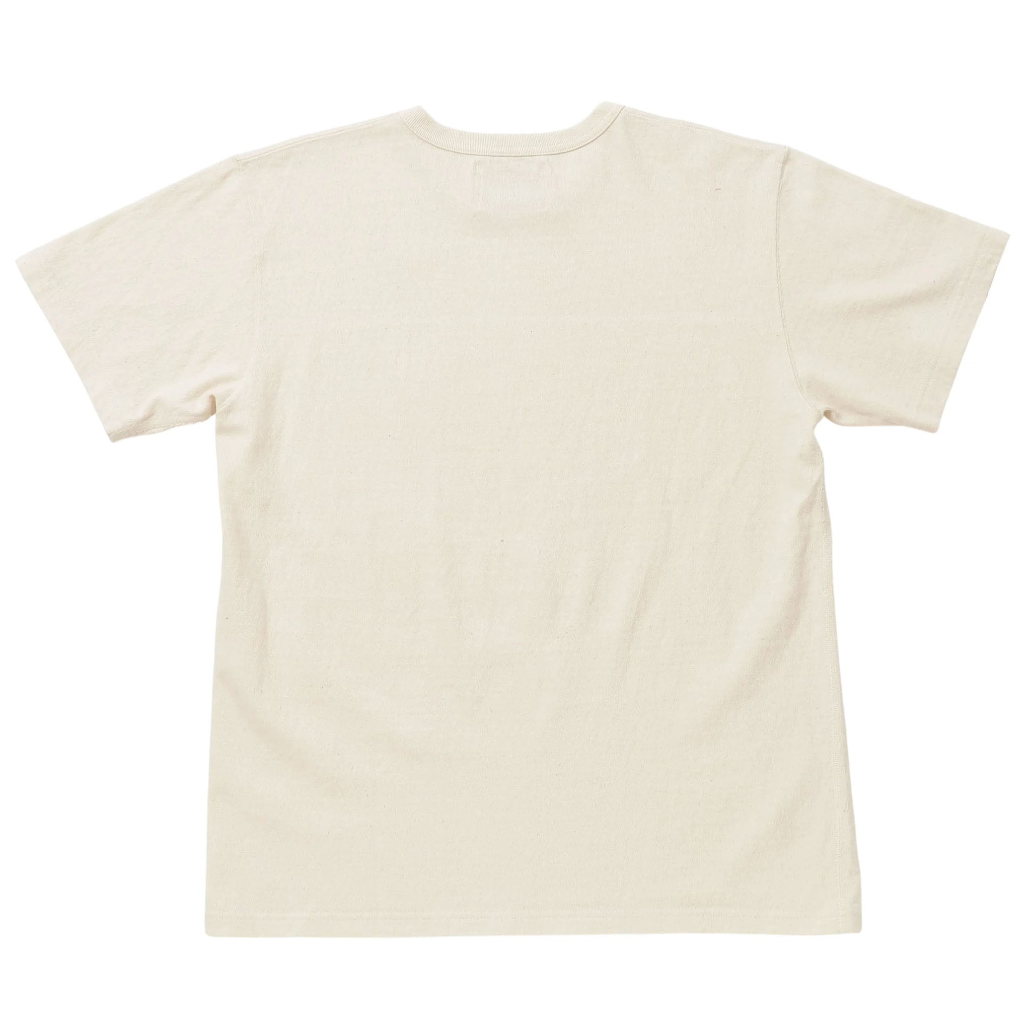 Crewneck T-shirt - ELS Recycled Cotton Slub - Ecru by Wonder Looper