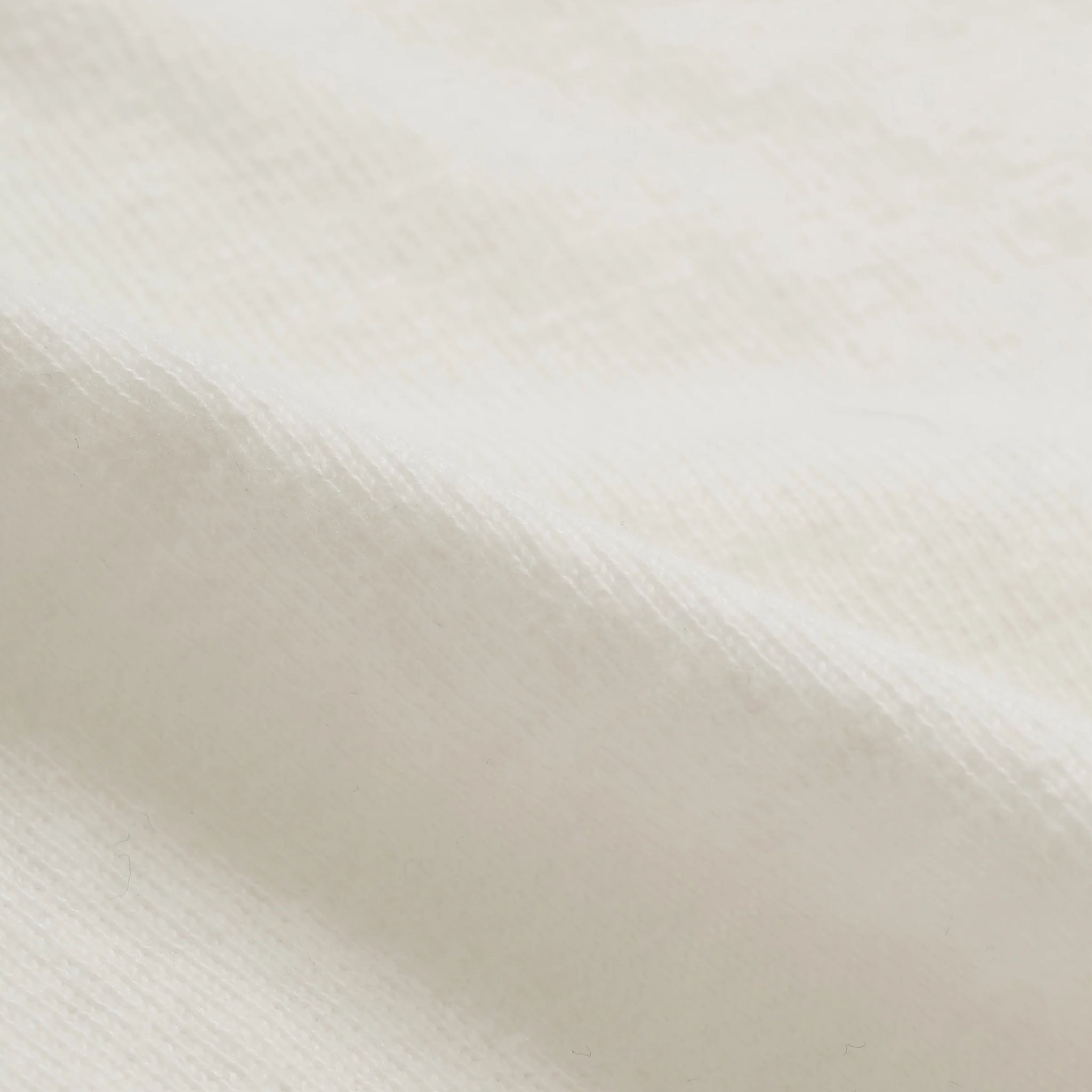 Crewneck T-shirt - ELS Recycled Cotton Slub - White by Wonder Looper