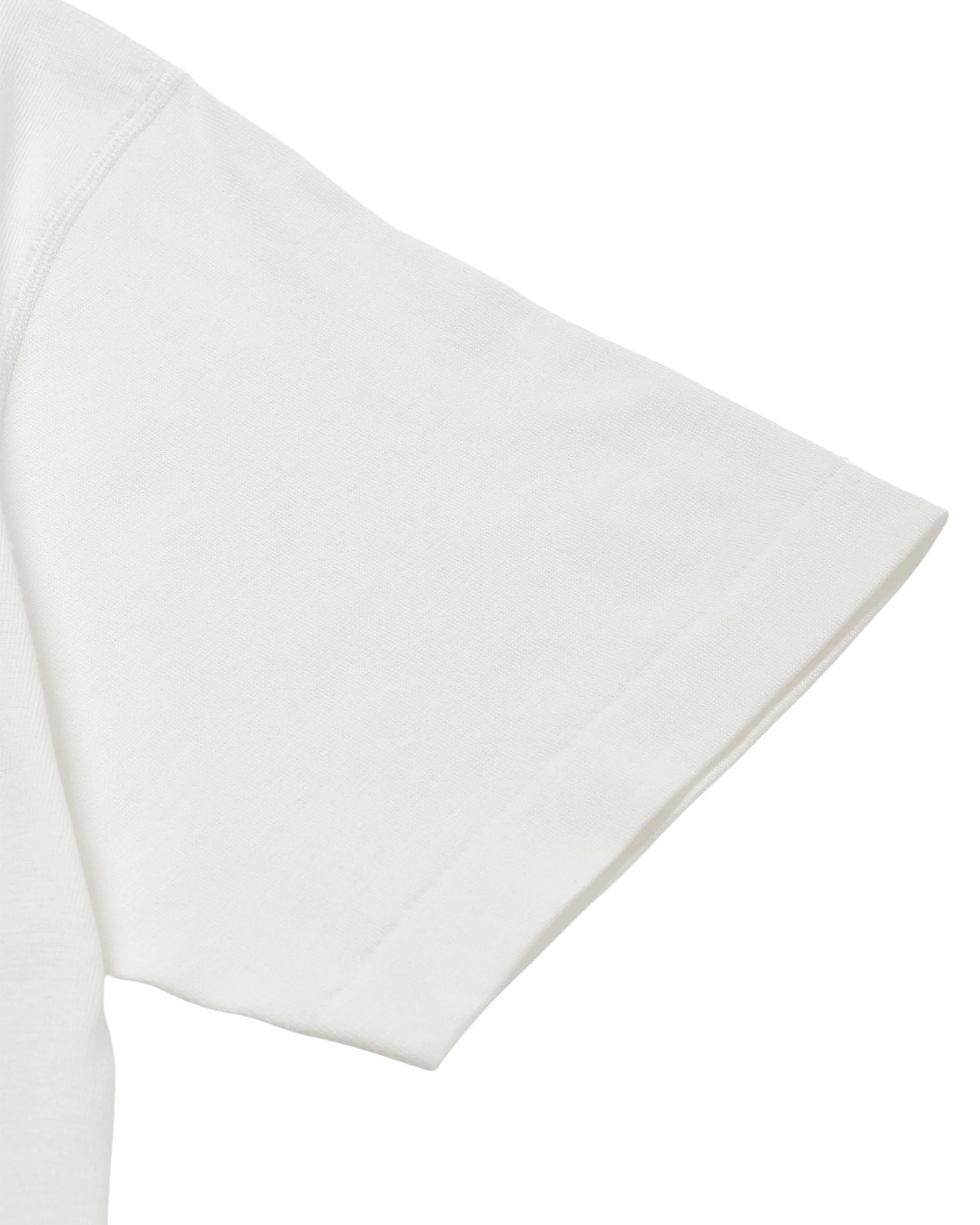 Crewneck T-shirt - Ultimate Pima Tsuriami - White by Wonder Looper