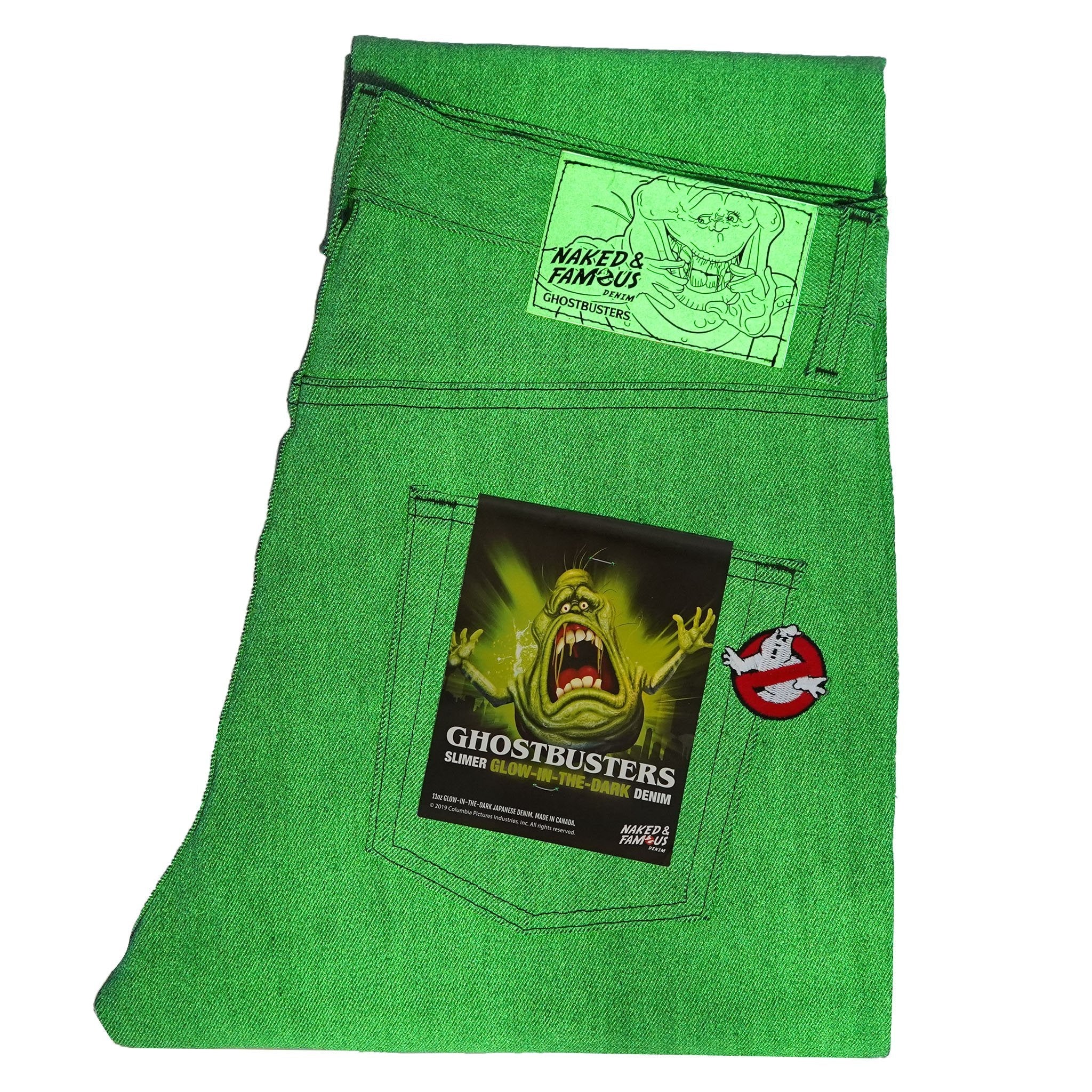 Weird Guy - Ghostbusters Slimer Glow In The Dark Selvedge by Naked & Famous Denim