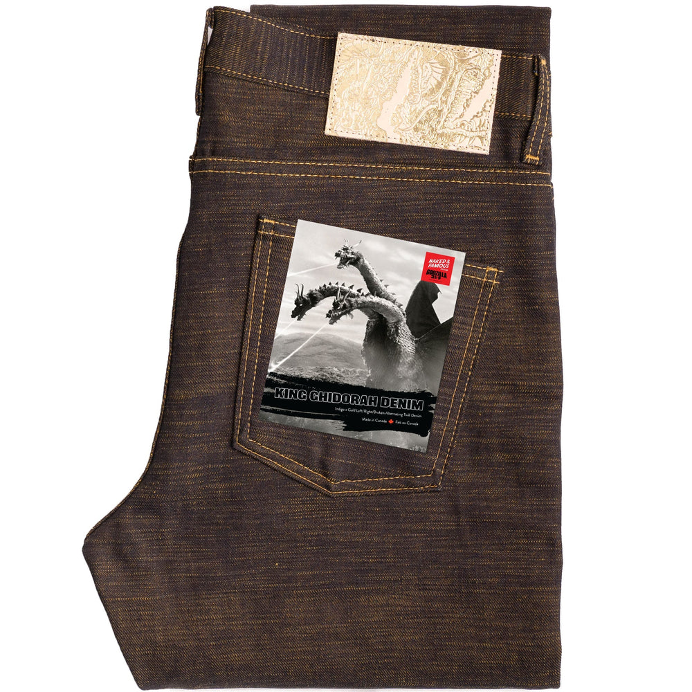 True Guy - King Ghidorah: The Three-Headed Monster Denim by Naked & Famous Denim