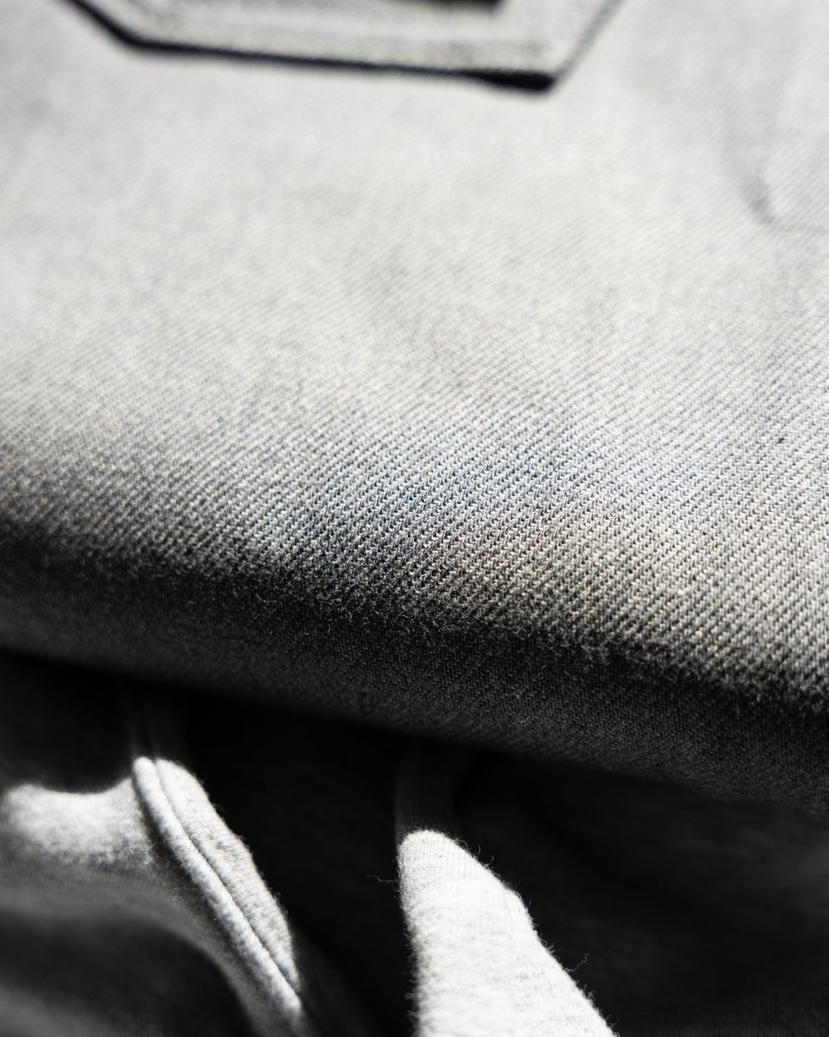 Heather Grey Selvedge: Blended Before Spinning