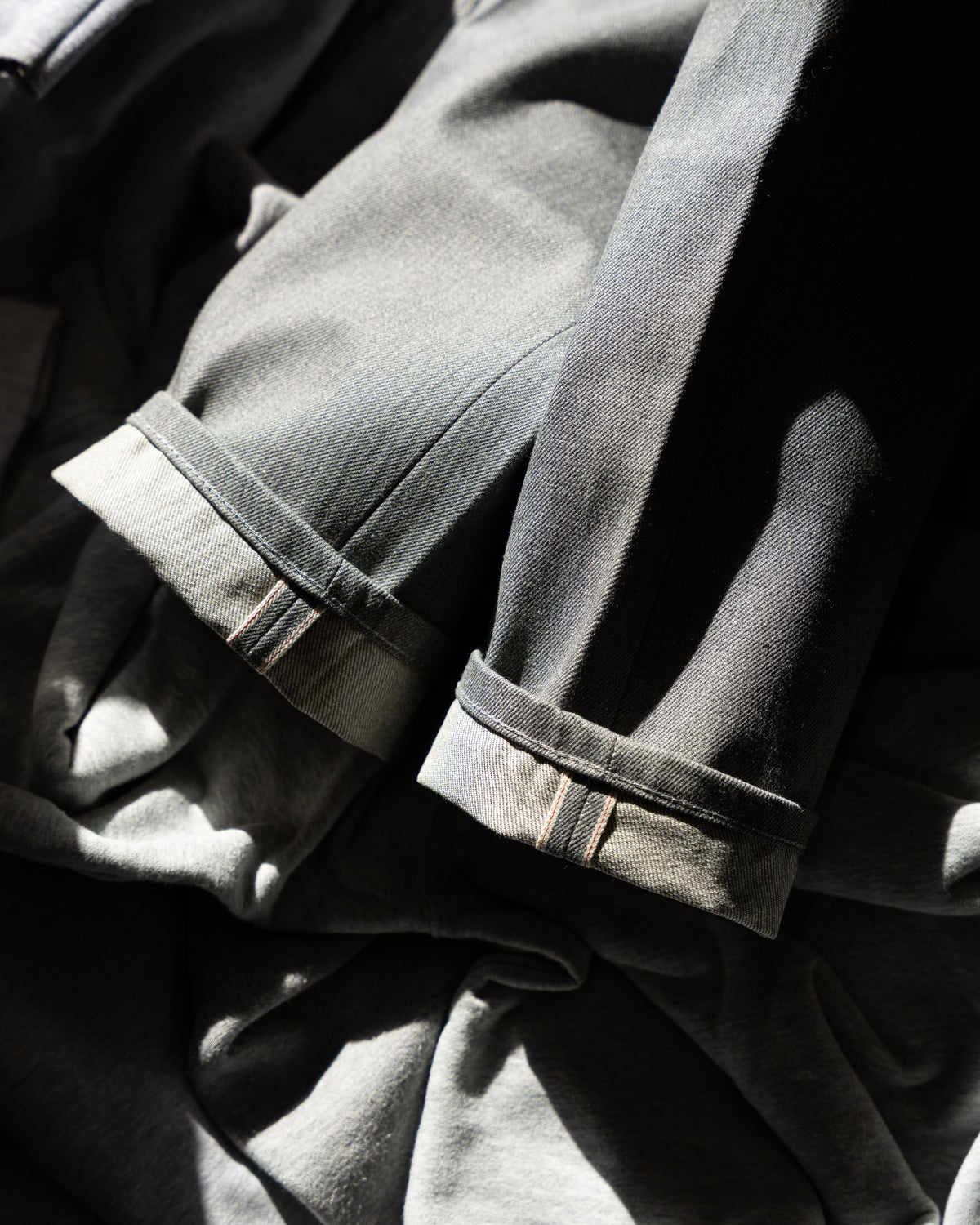 Heather Grey Selvedge: Blended Before Spinning