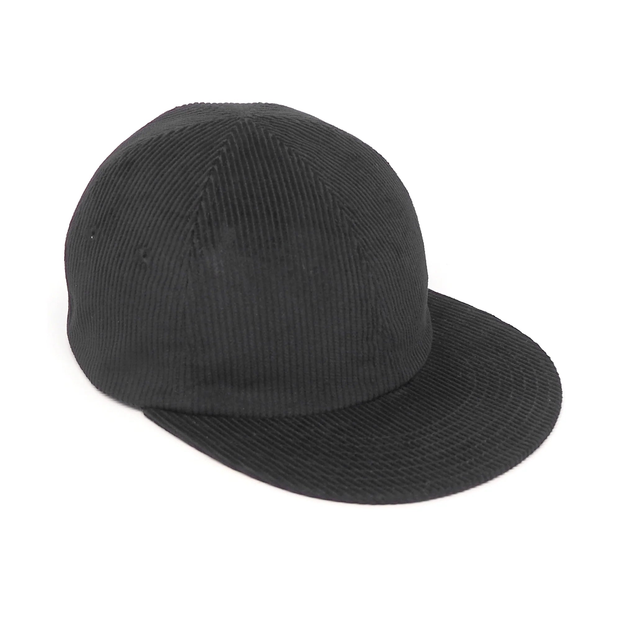 Classic 6 Panel Cap 8W Corduroy - Black by Found Feather