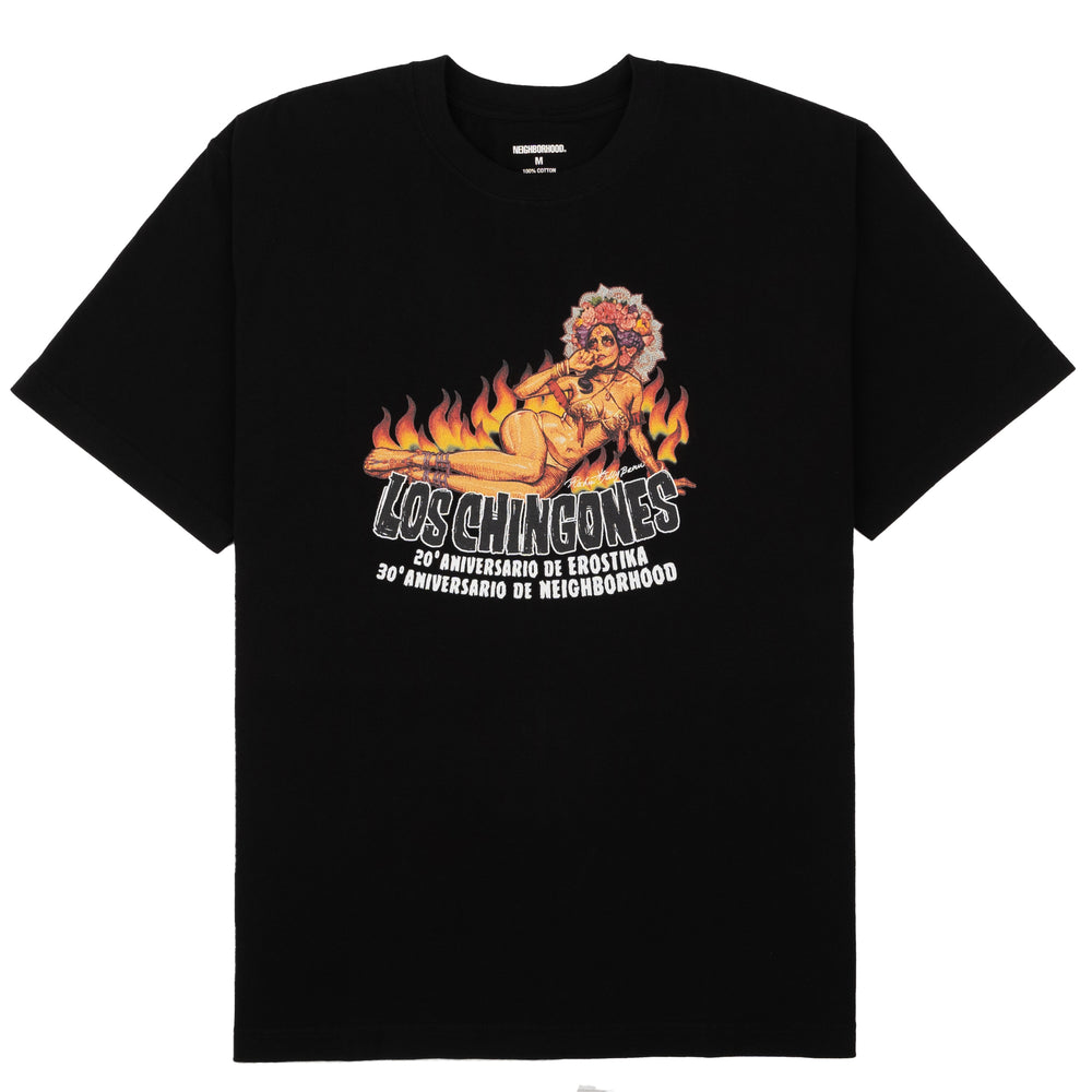 Neighborhood x Erostika Los Chingones Tee - Girl - Black by Erostika by Rockin'Jelly Bean