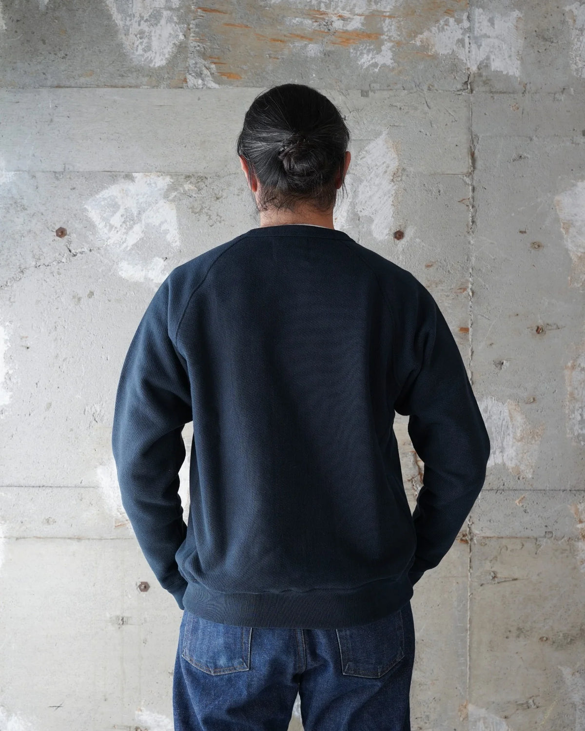 Pullover Crewneck - Double Heavyweight - Navy by Wonder Looper