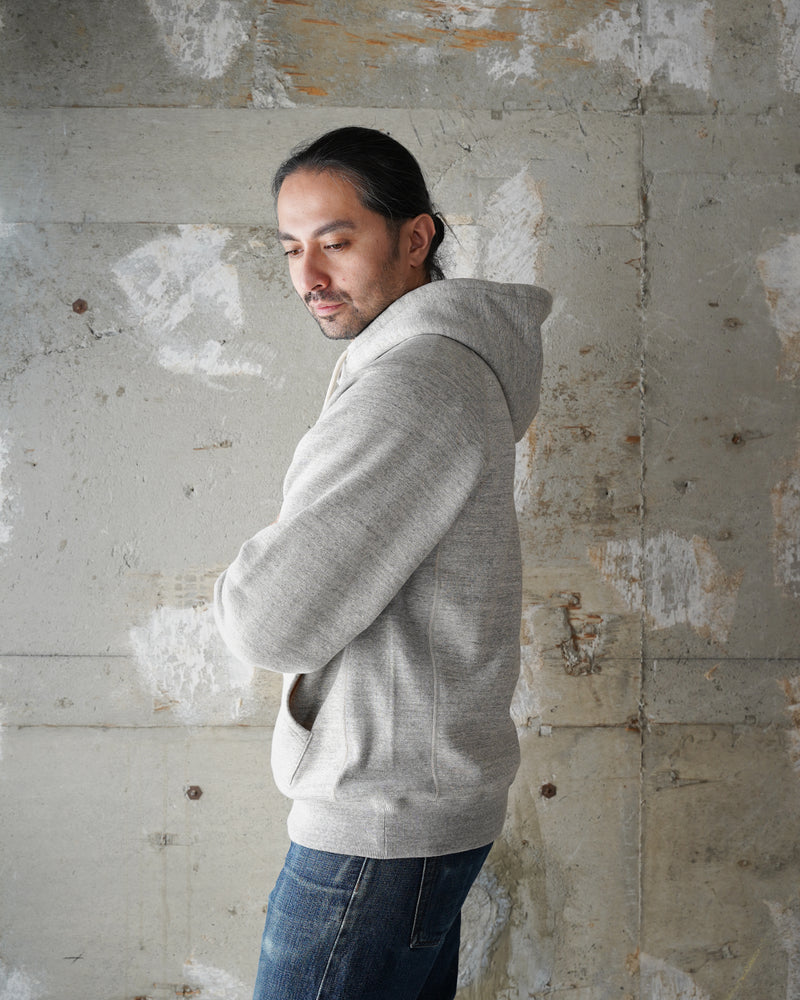 Pullover Hoodie - Fleeced Foxfibre® - Heather Grey