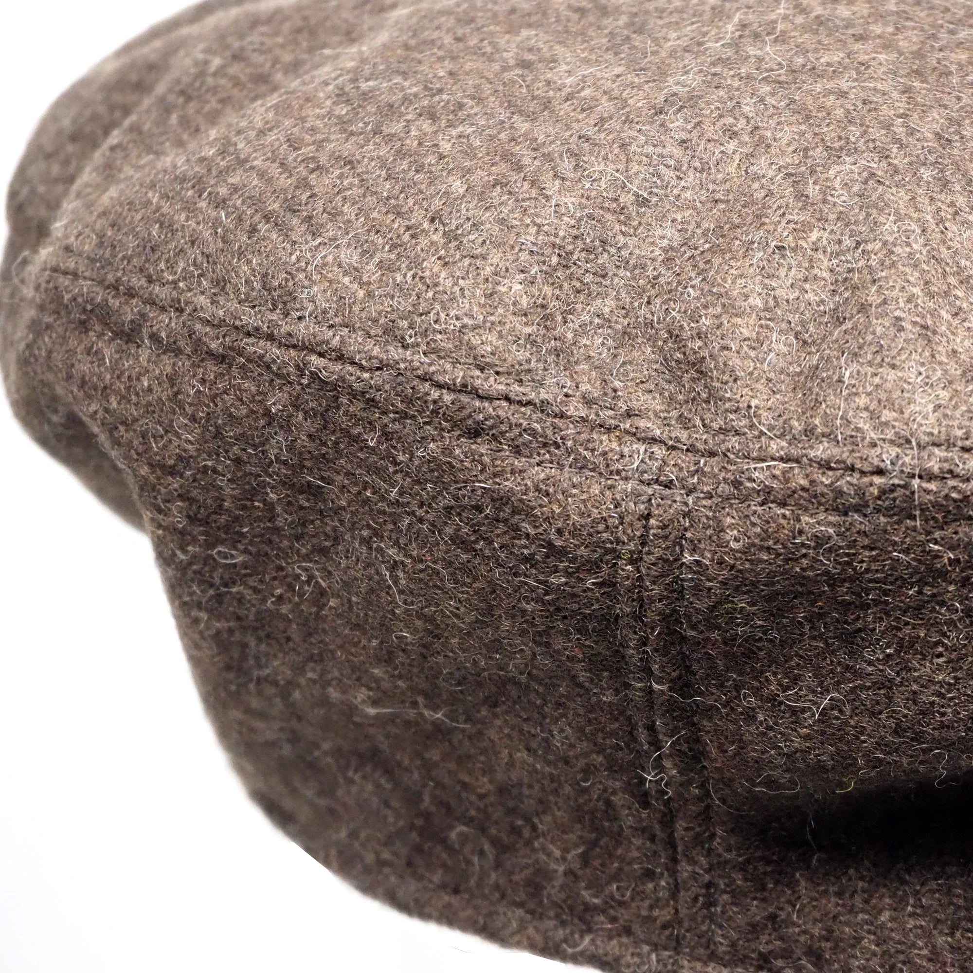 Military Beret Melange Wool - Brown by Found Feather
