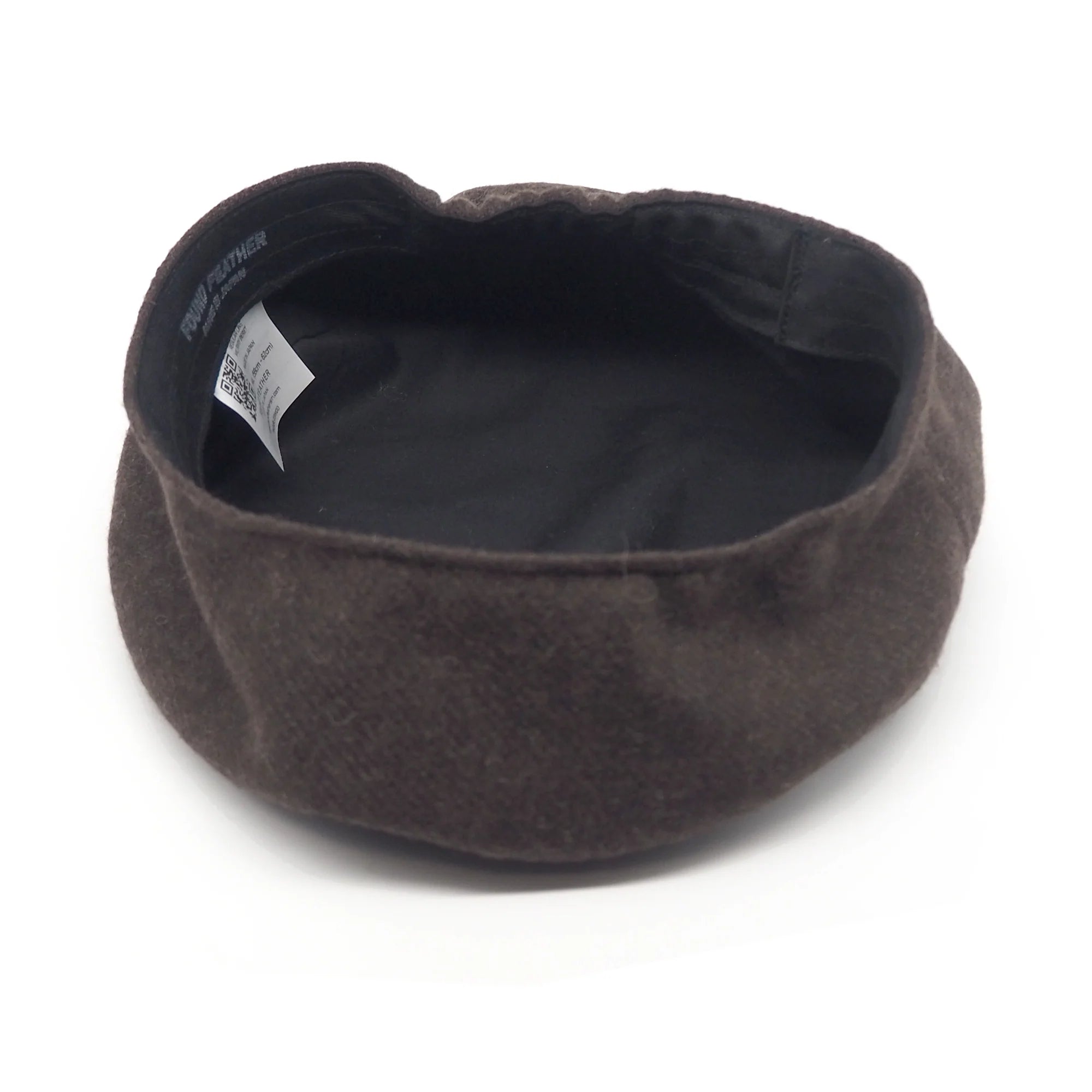 Military Beret Melange Wool - Brown by Found Feather