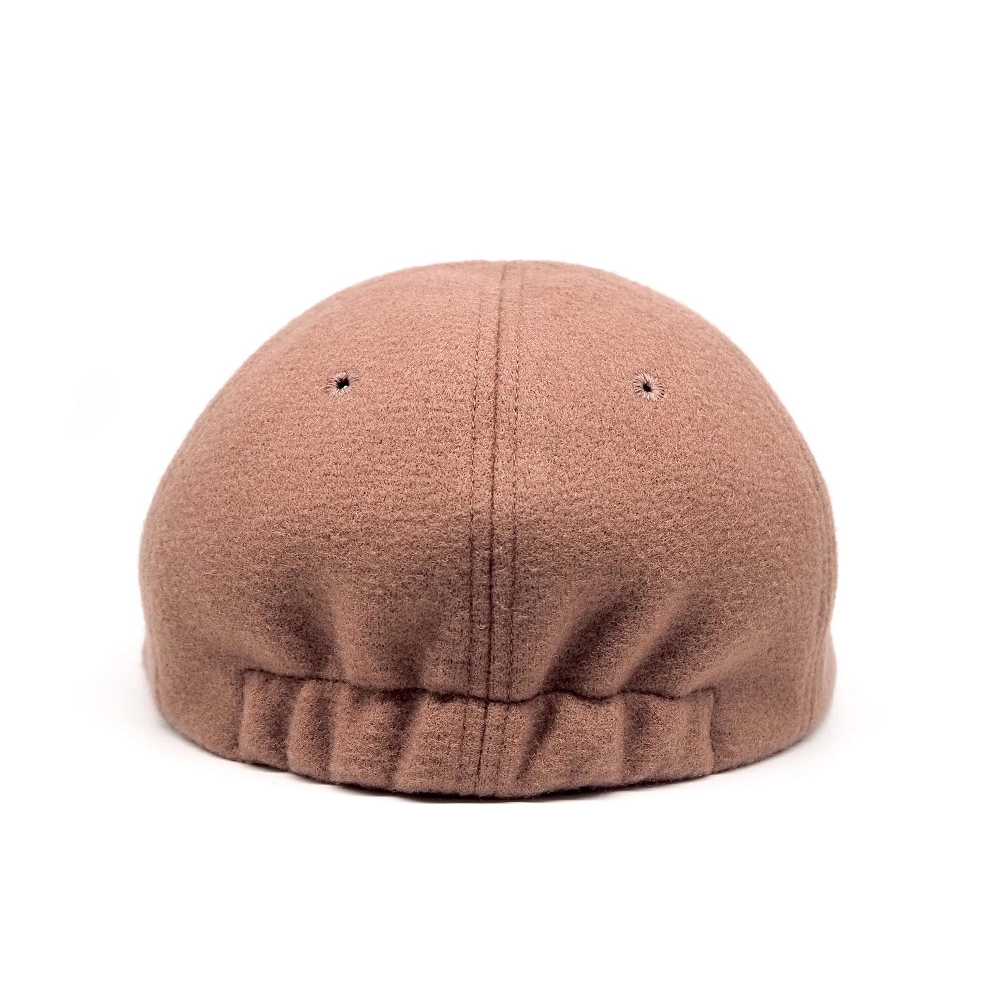 Classic 6 Panel Cap Acrylic Wool Short Brim - Coral by Found Feather