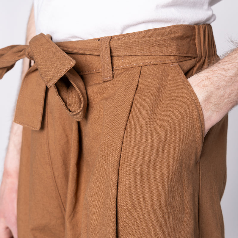 Wide Pant - Camel Rinsed Oxford | Naked & Famous Denim