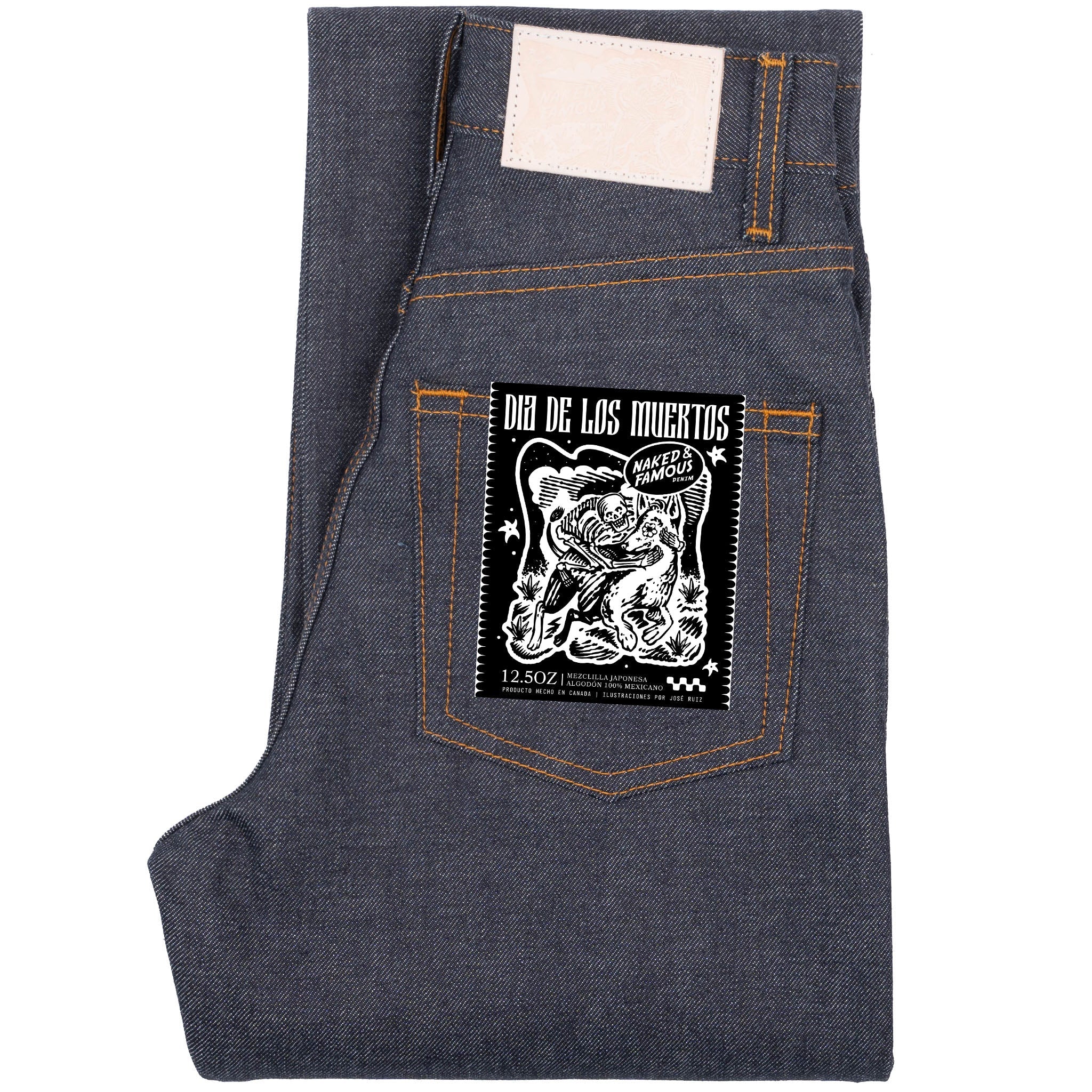 True Girl - Dia De Los Muertos Selvedge - Indigo by Naked & Famous Denim