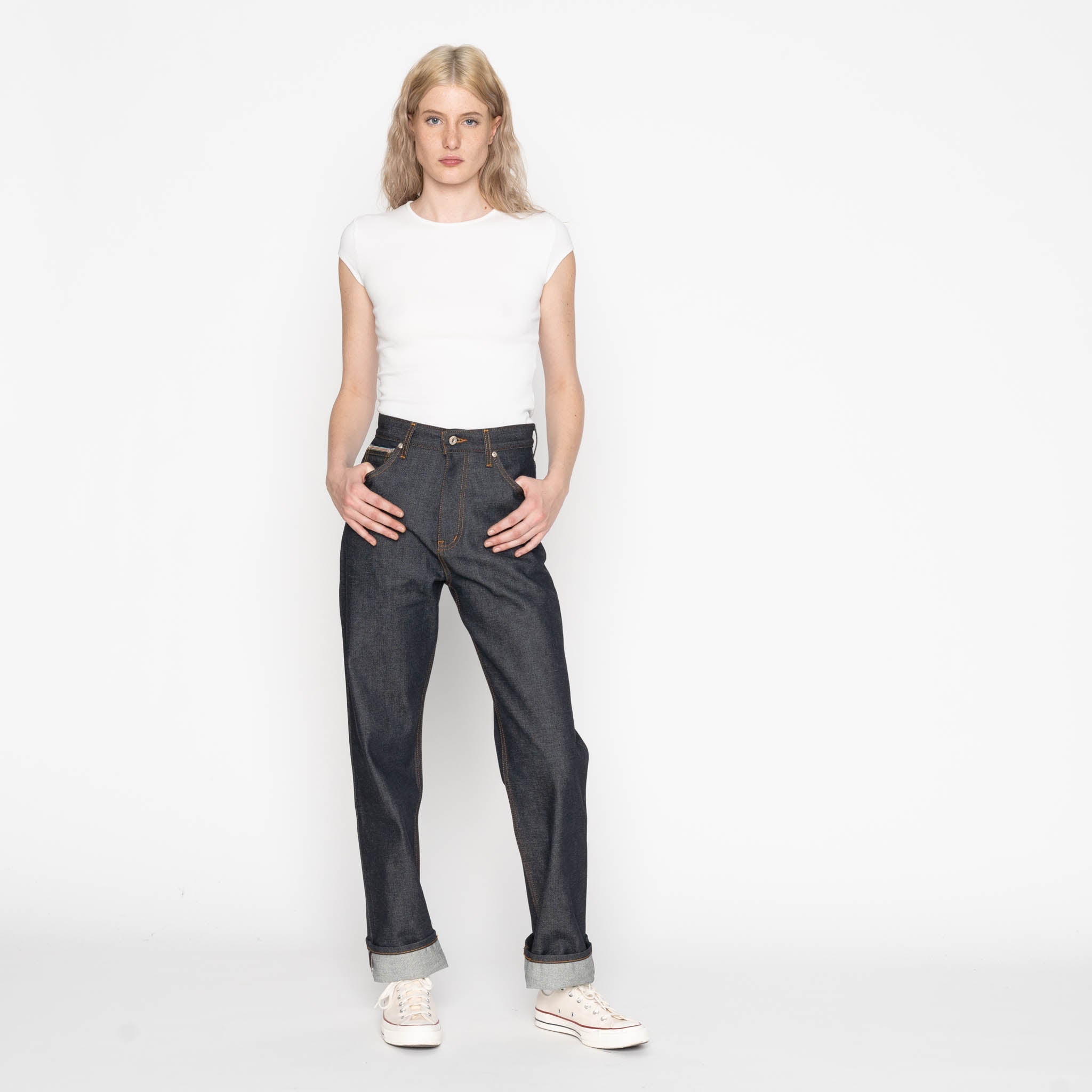 True Girl - Dia De Los Muertos Selvedge - Indigo by Naked & Famous Denim