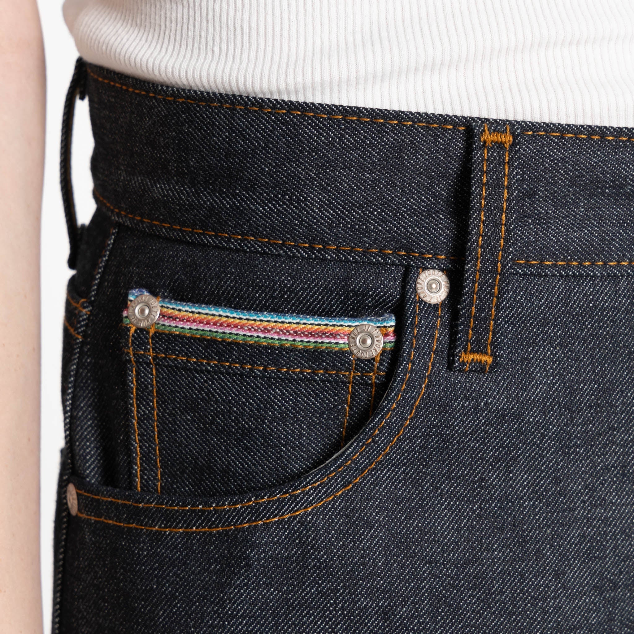 True Girl - Dia De Los Muertos Selvedge - Indigo by Naked & Famous Denim