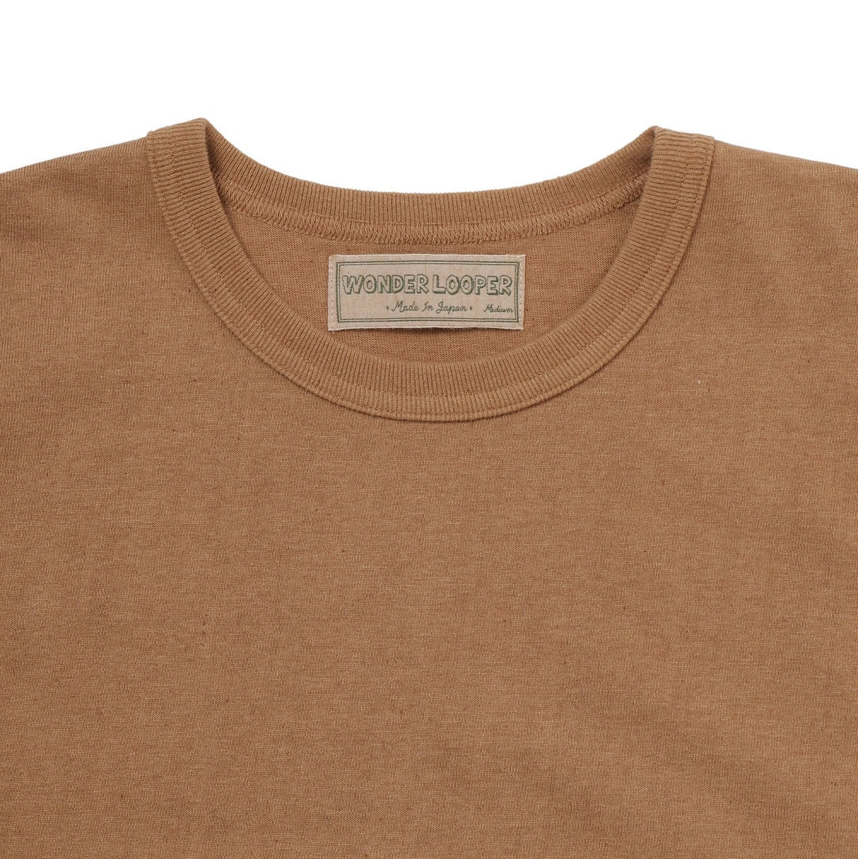 Crewneck T-shirt - Foxfibre® Tsuriami - Coyote 70 by Wonder Looper