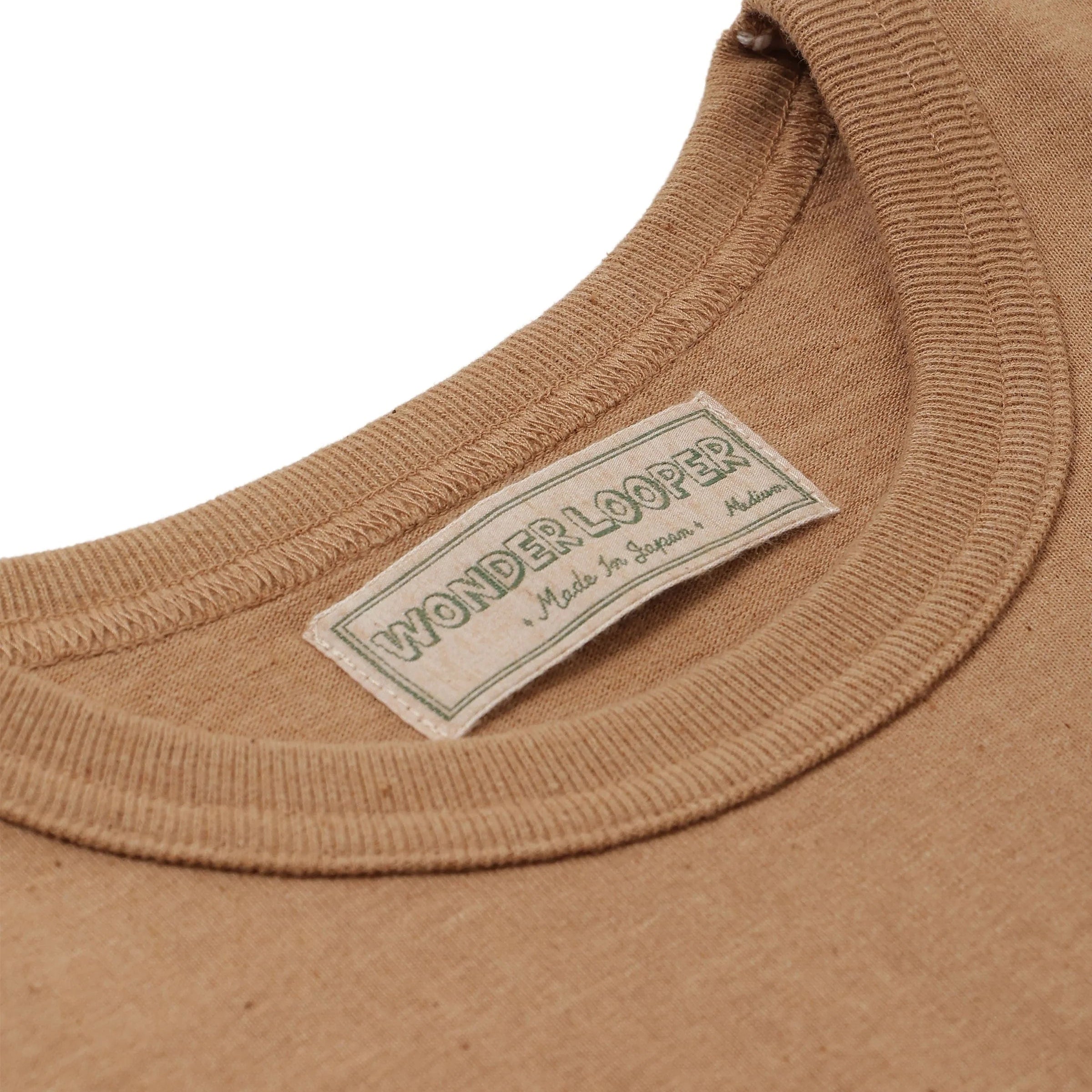 Crewneck T-shirt - Foxfibre® Tsuriami - Coyote 70 by Wonder Looper