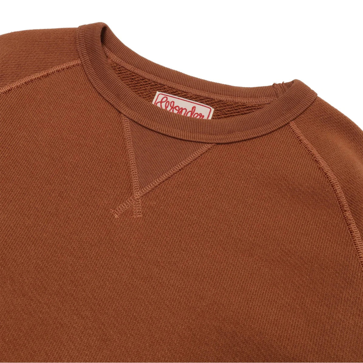 Pullover Crewneck - Double Heavyweight - Rust by Wonder Looper