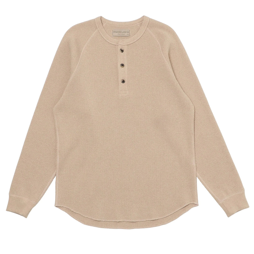 Henley - Foxfibre Heavyweight Waffle -Coyote 15 by Wonder Looper