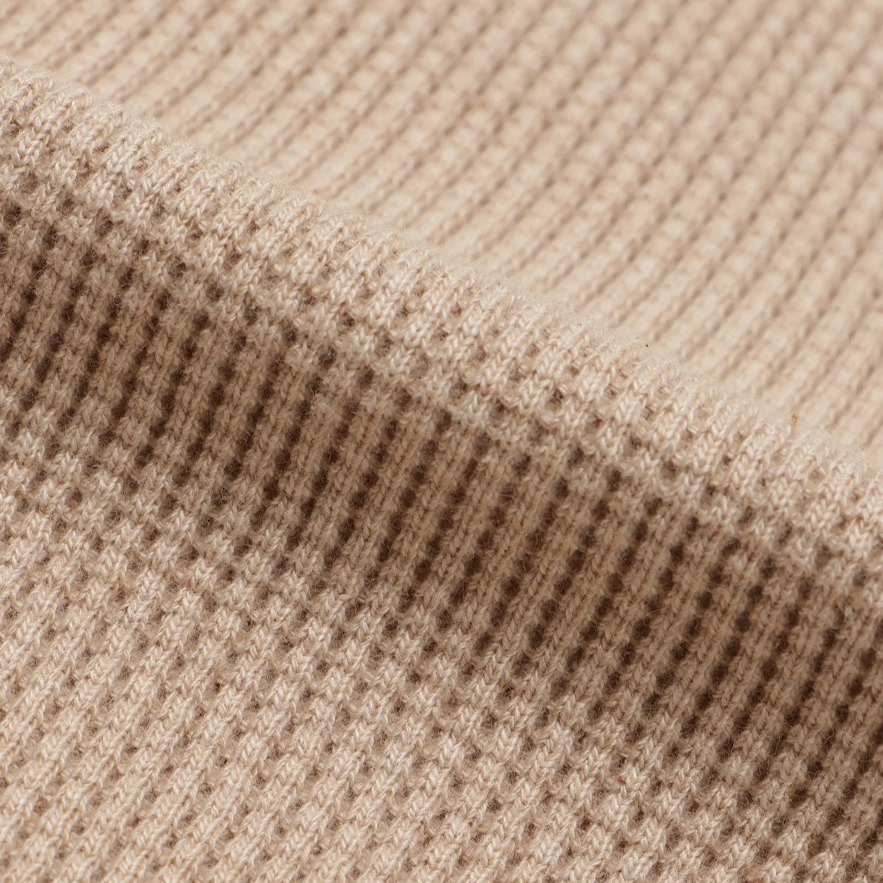 Henley - Foxfibre Heavyweight Waffle -Coyote 15 by Wonder Looper