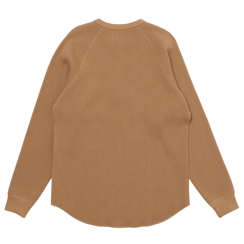 Henley - Foxfibre® Heavyweight Waffle -Coyote 70 by Wonder Looper