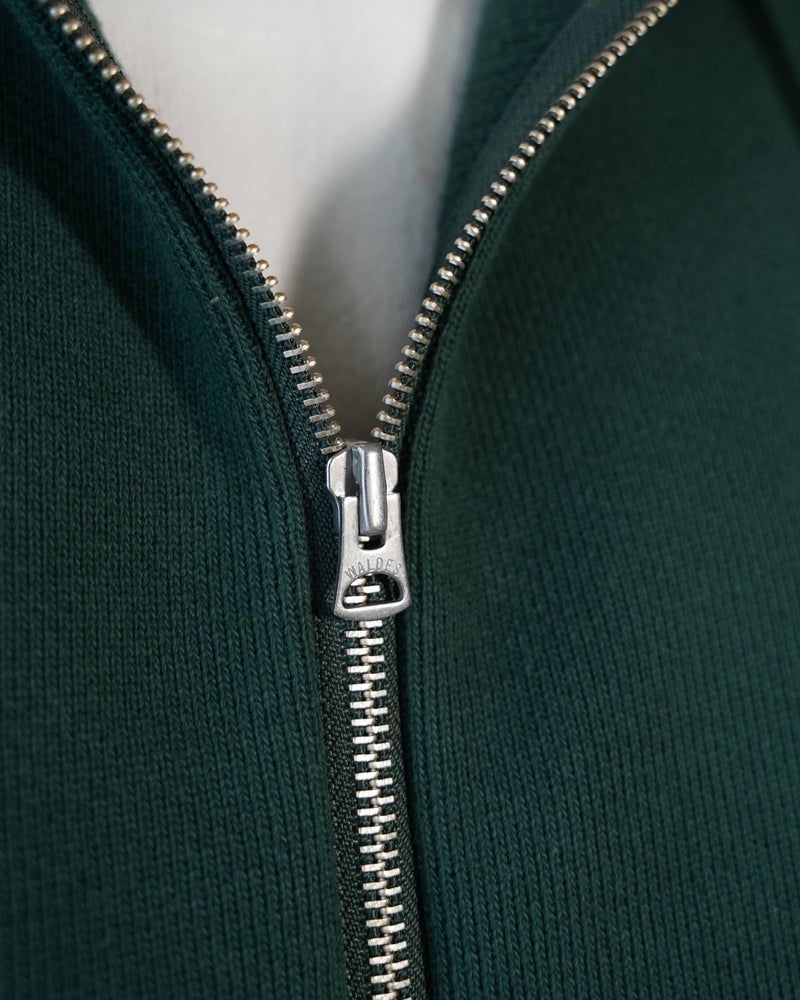 Zip Hoodie - 701gsm Double Heavyweight French Terry - Green