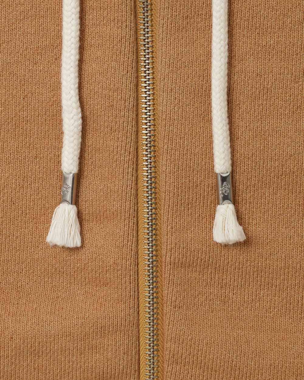 Zip Hoodie - Foxfibre® Double Heavyweight French Terry - Coyote 80 by Wonder Looper