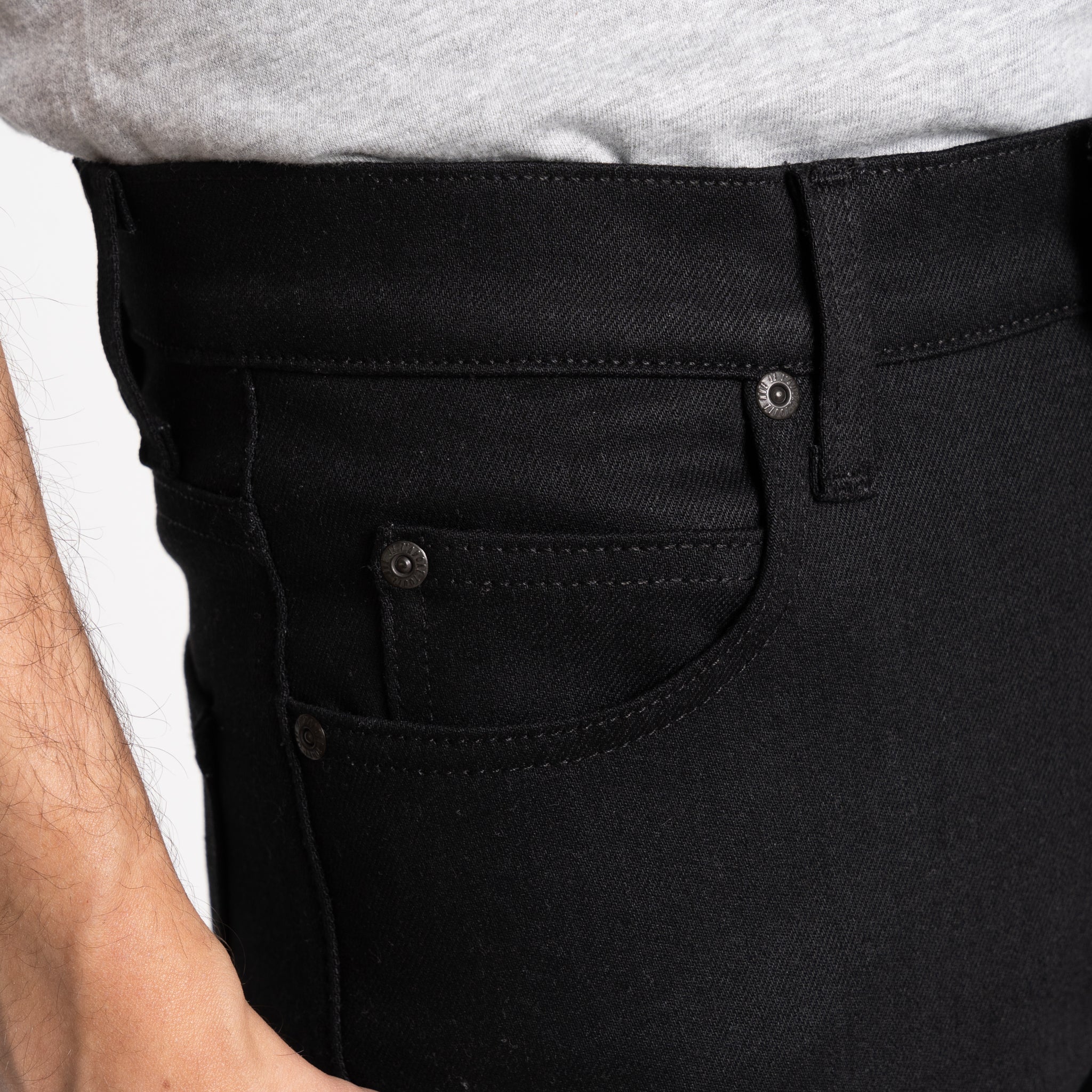 Super Guy - All Black Comfort Stretch by Naked & Famous Denim