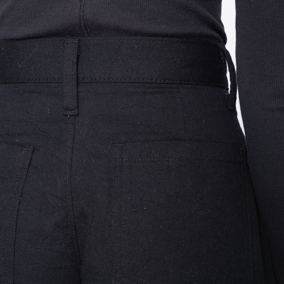 Pantalon Large - Oxford Rincé - Noir