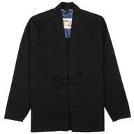 Kimono Shirt - Black Rinsed Oxford + Black Japanese Festival by Naked & Famous Denim