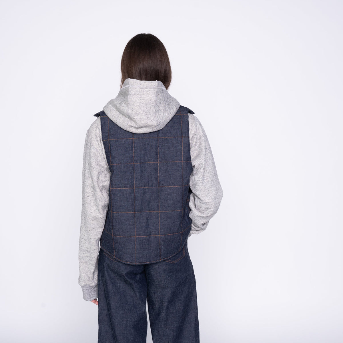Gilet matelassé - Slub Nep Rinsed - Indigo