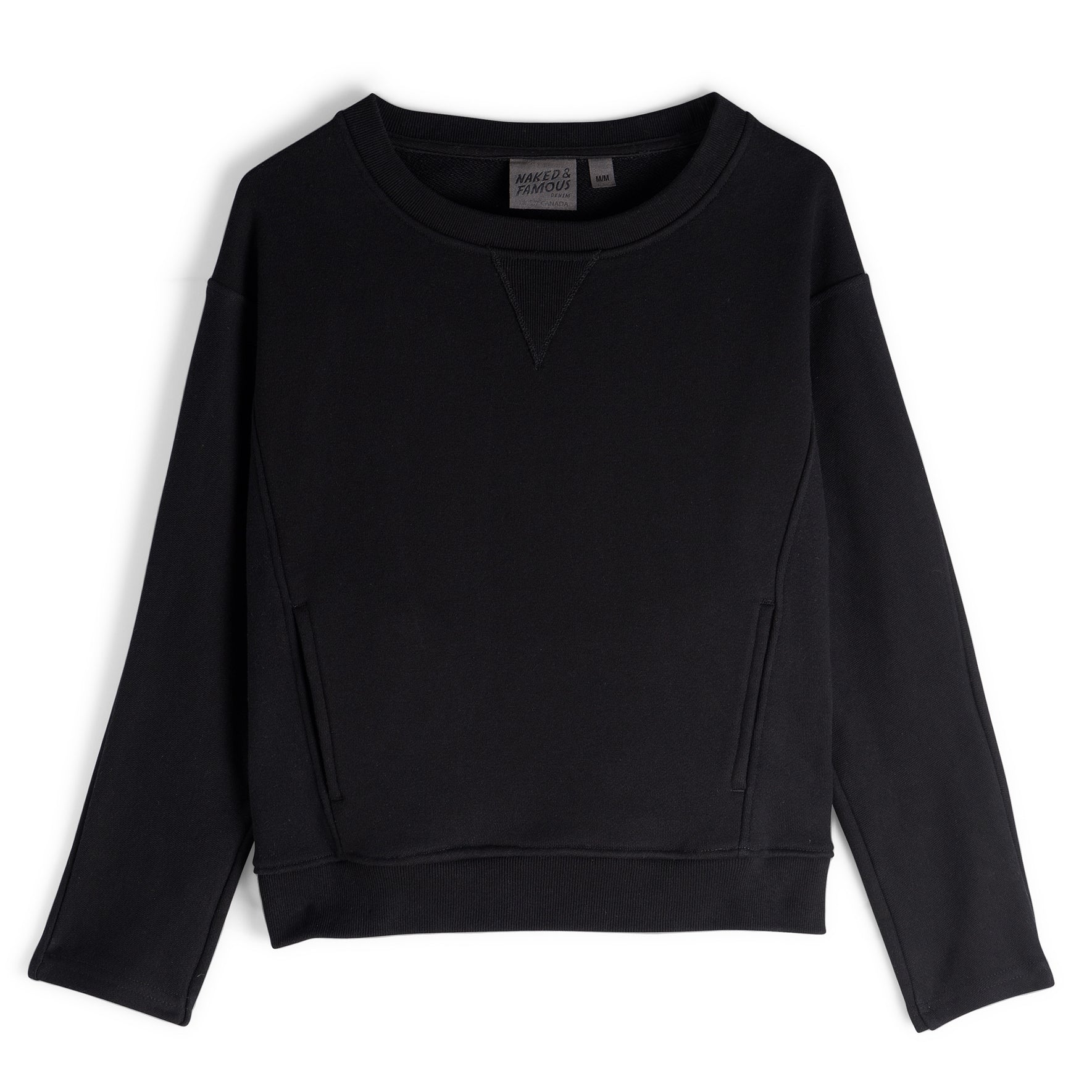 Smart Crew - Terry - Black by Naked & Famous Denim