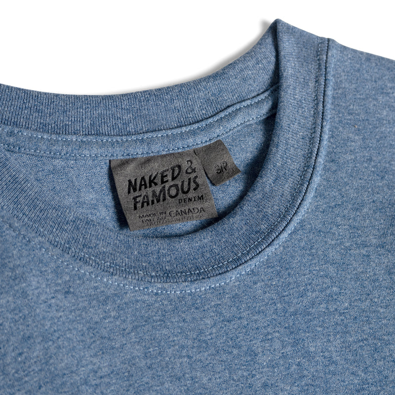 Circular Knit T-Shirt - Blue