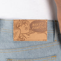 Weird Guy - Lightweight Recycled Selvedge - Stone Blue | Naked & Famous Denim