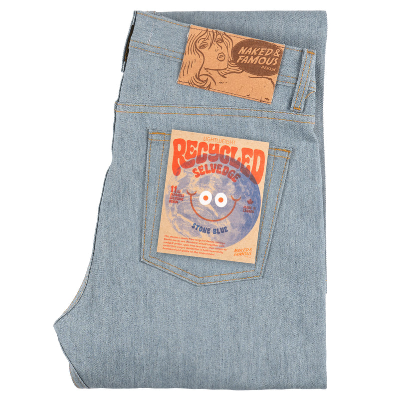 Products Weird Guy - Lightweight Recycled Selvedge - Stone Blue