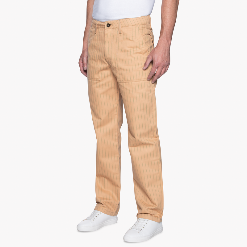 Work Pant - Repro Workwear Twill - Peach | Naked & Famous Denim