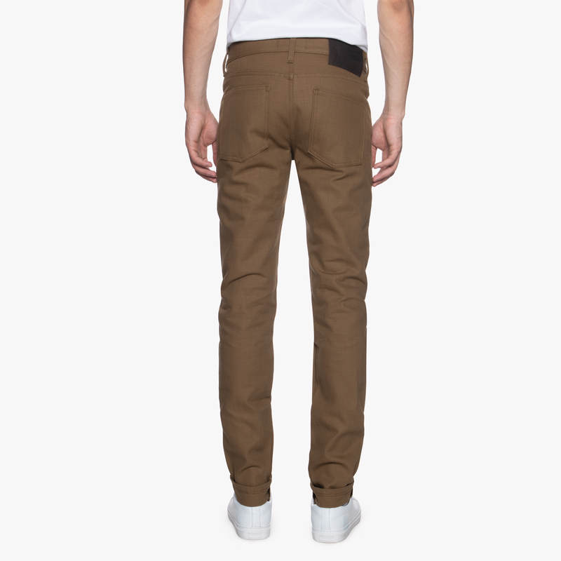 Super Guy - Raw Cotton Canvas - Brown | Naked & Famous Denim