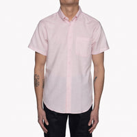Short Sleeve Easy Shirt - Organic Cotton Twill - Pink | Naked & Famous Denim