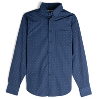 Easy Shirt - Organic Cotton - Diamond Dots - Navy | Naked & Famous Denim