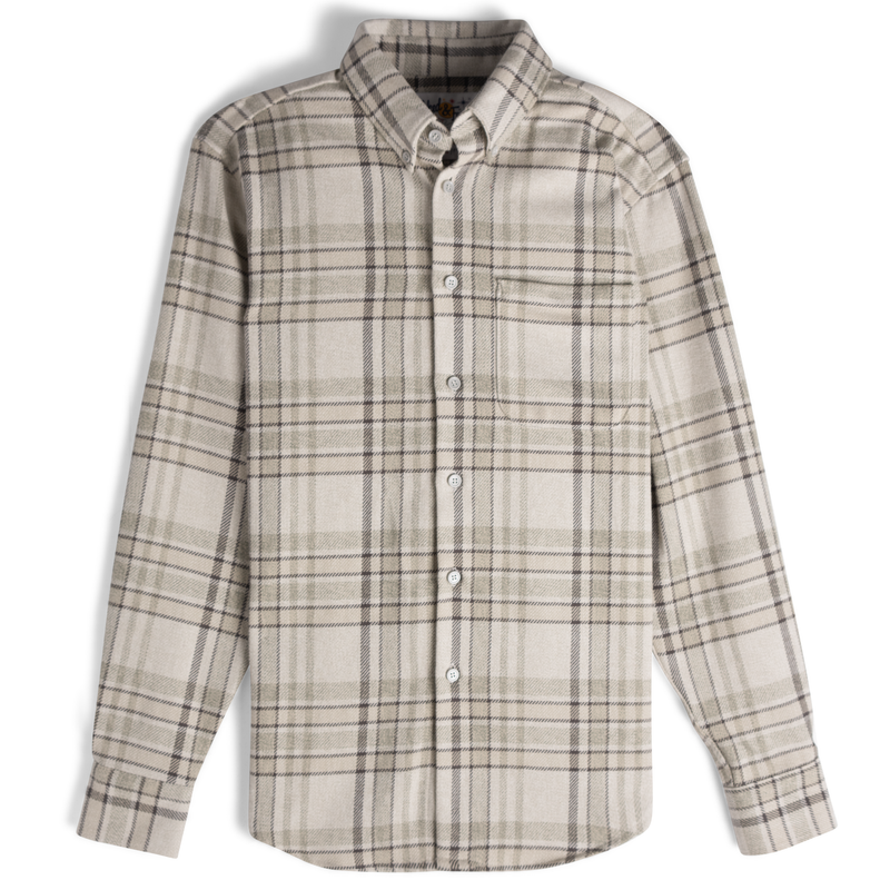 Easy Shirt - Heavy Vintage Flannel - Pale Grey | Naked & Famous Denim