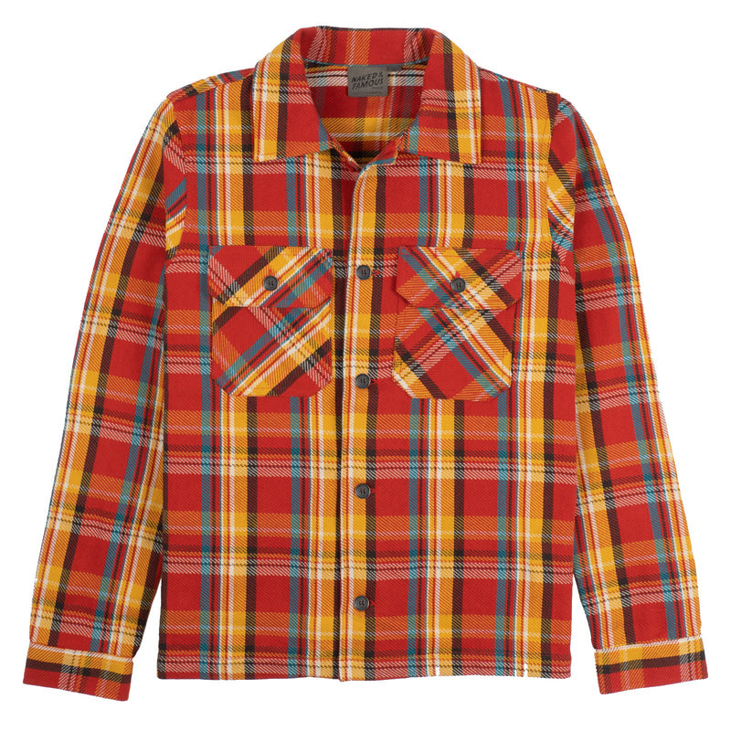 Work Shirt - Loose Weave Vintage Flannel - Red